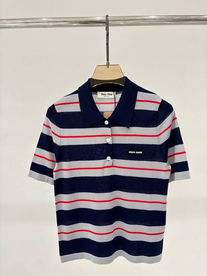 25 stripe short sleeves