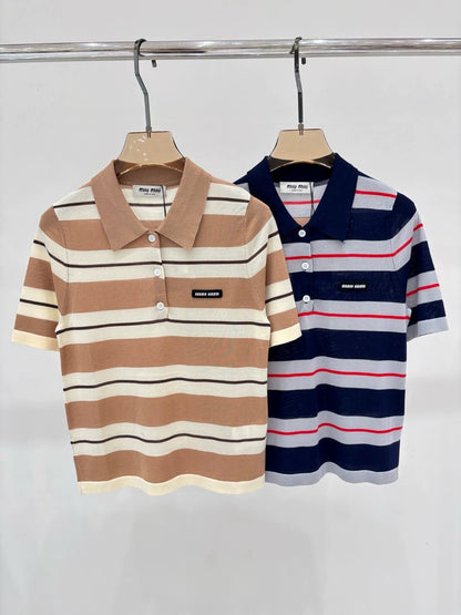 25 stripe short sleeves