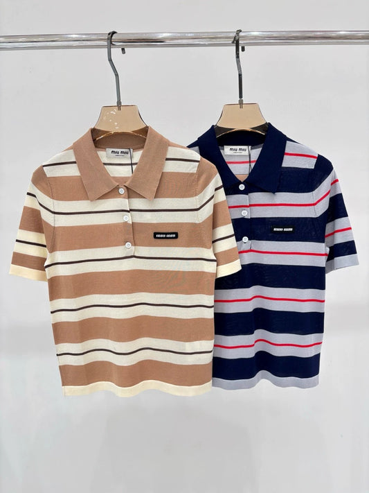25 stripe short sleeves