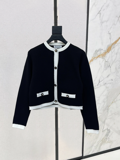 25 new round neck cardigan jacket