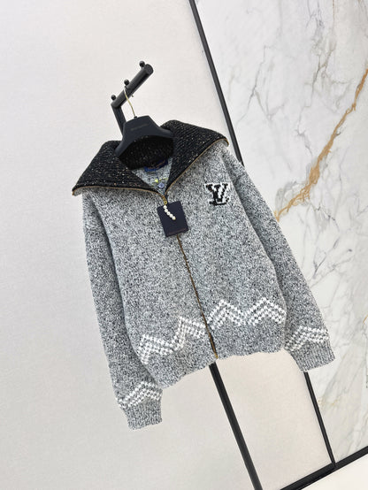 25 Jacquard heavy-duty zipper jacket