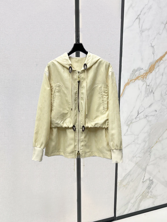 25 jacquard hooded jacket