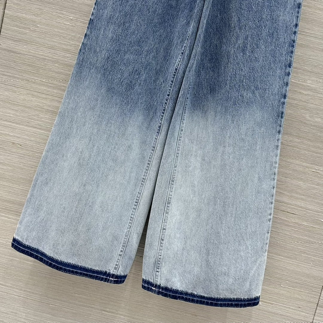 25 patchwork gradient jeans