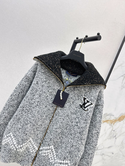 25 Jacquard heavy-duty zipper jacket