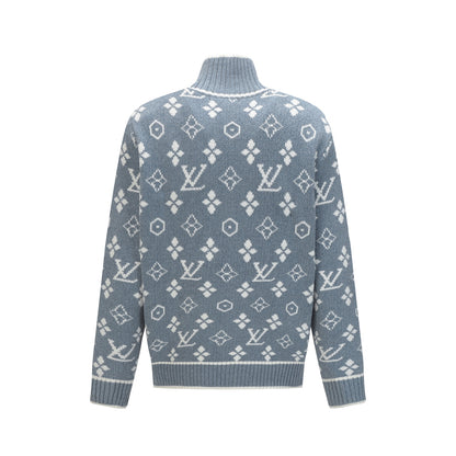 25 zipper long sleeve sweater