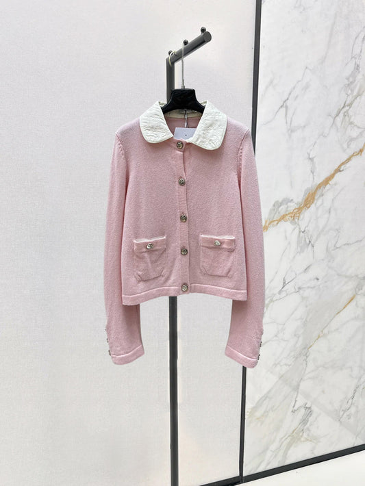 25 new knitted lapel cardigan