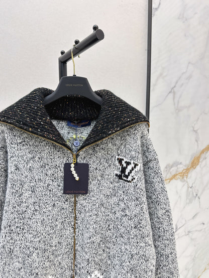 25 Jacquard heavy-duty zipper jacket