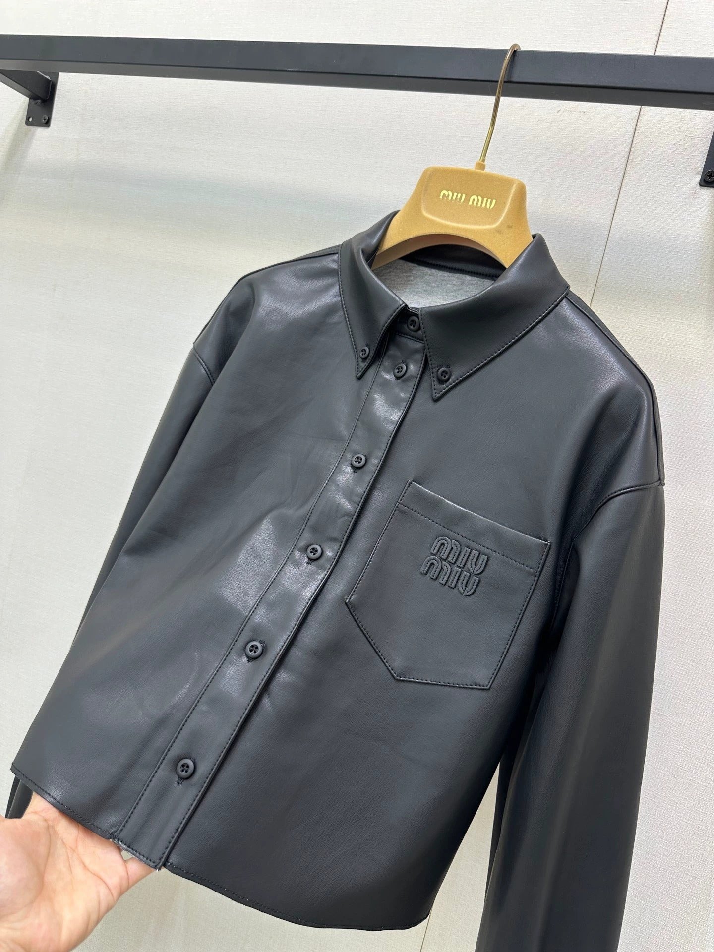25 embroidered leather jacket