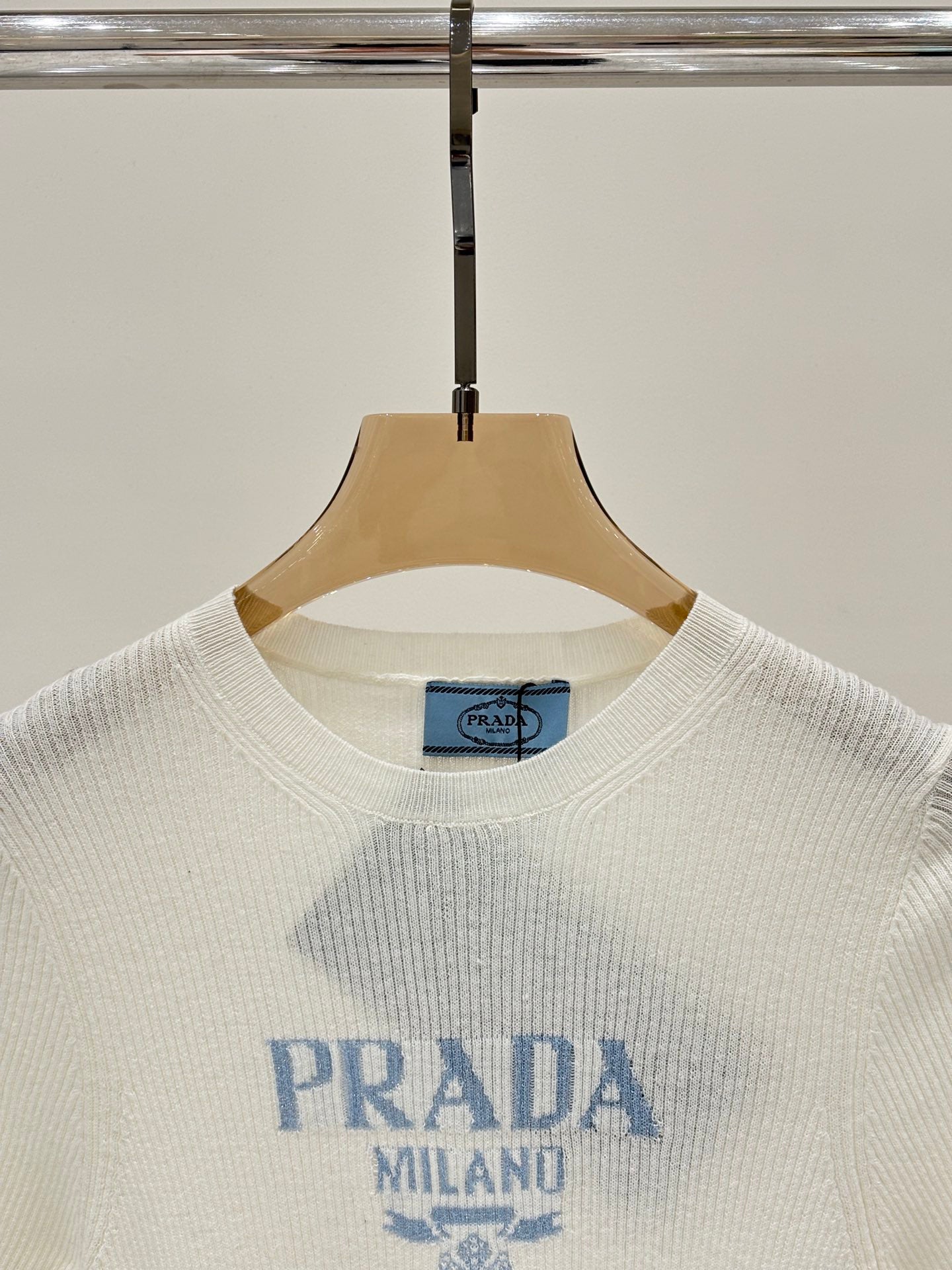 25 Jacquard simple slim knit short sleeves