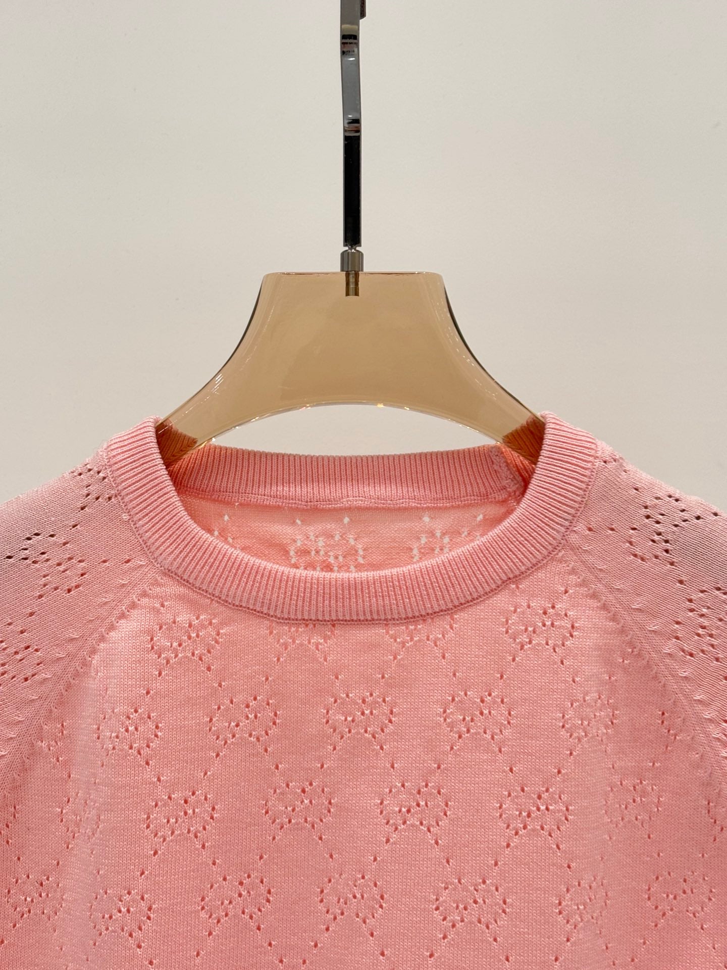 25 Hollow jacquard knitted short sleeves