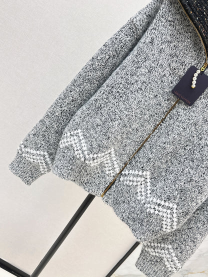 25 Jacquard heavy-duty zipper jacket