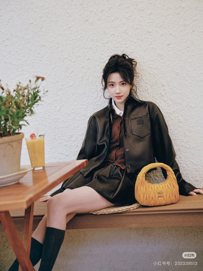 25 embroidered leather jacket