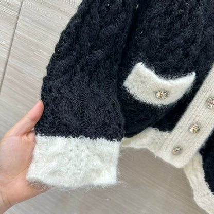 25 new hand-crocheted cashmere cardigan jacket