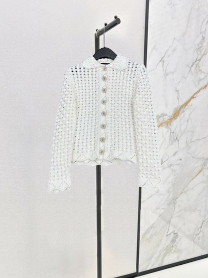 25 Crochet lapel jacket