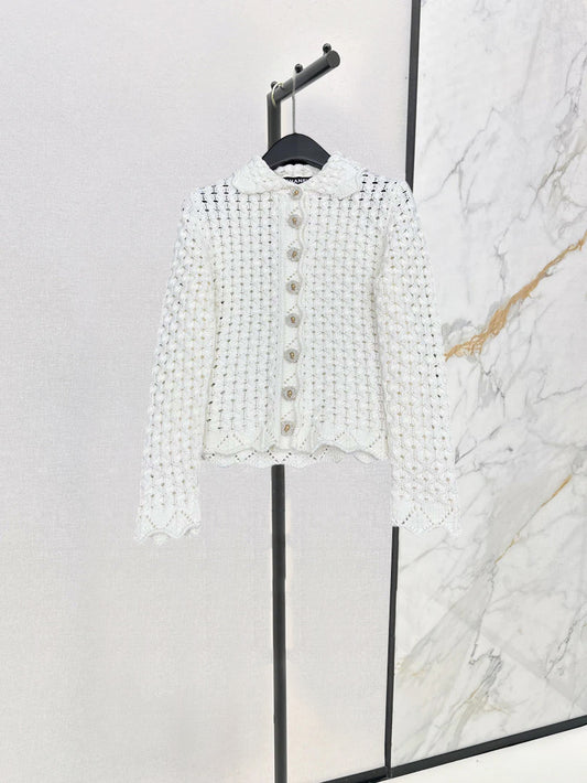 25 Crochet lapel jacket
