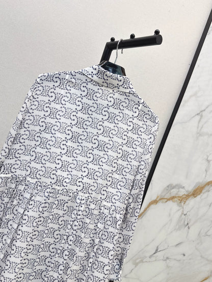 2025 new product Printed silk dress