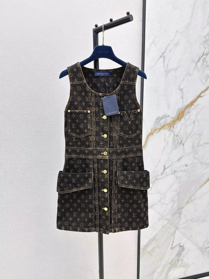 2025 new products Denim vest skirt