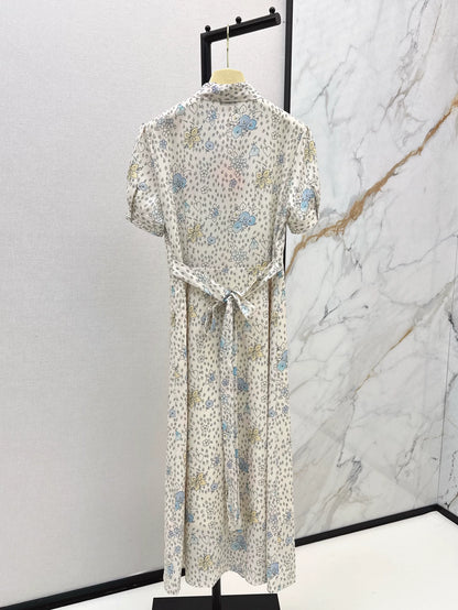 2025 new product Floral retro dress
