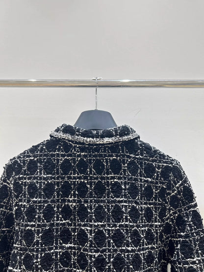 D 25 Lapel knitted cardigan