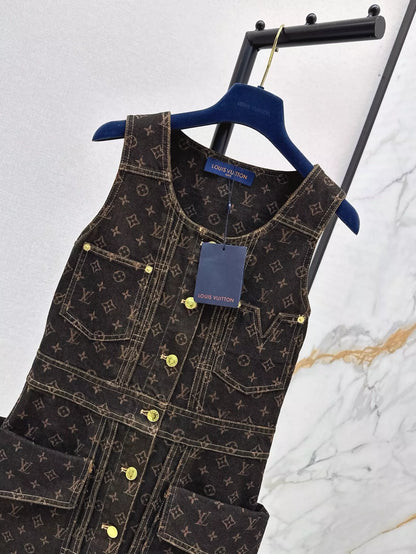 2025 new products Denim vest skirt