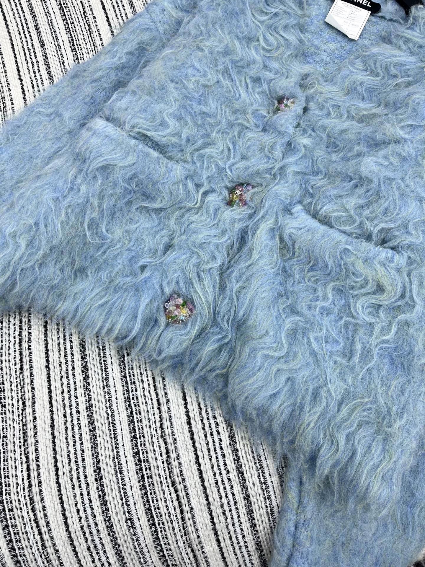 25fw Mohair V-neck jacket