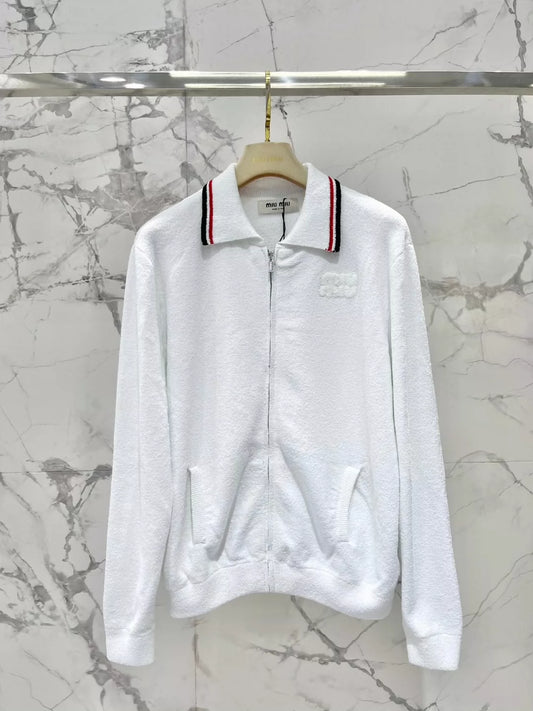 2025 new product Zipper knitted cardigan
