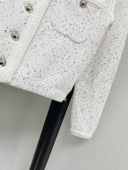 25fw Fragrant sequin short jacket