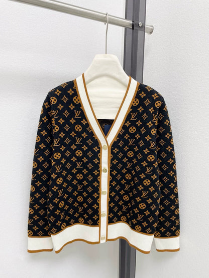 25fw Manlaohua V-neck cardigan
