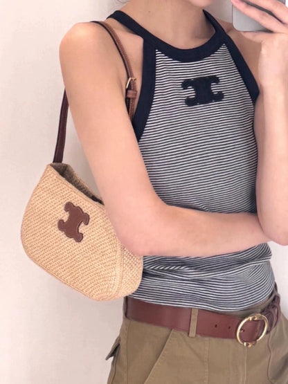 Classic Striped Knit Vest