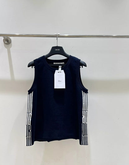 25ss new letter knitted vest