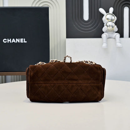 25C suede hippie bag (brown)