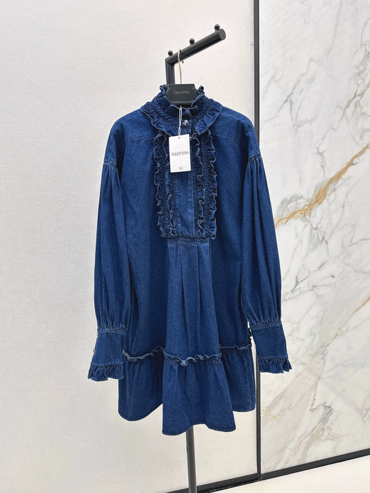 25ss retro denim dress