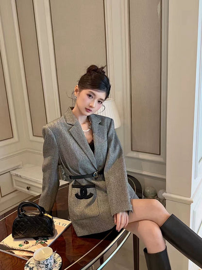 25 Blazer with logo pocket detail