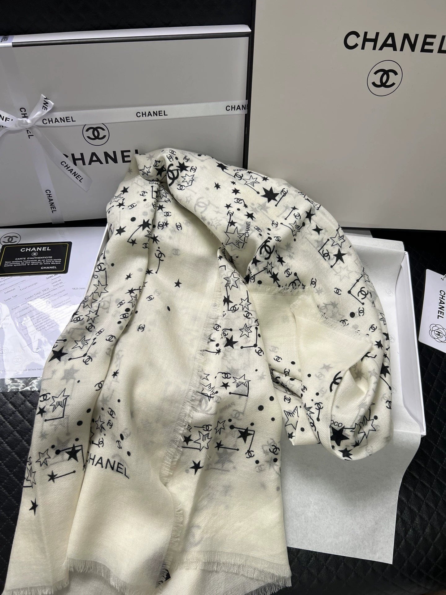 25 Star Cashmere Silk Shawl Scarf
