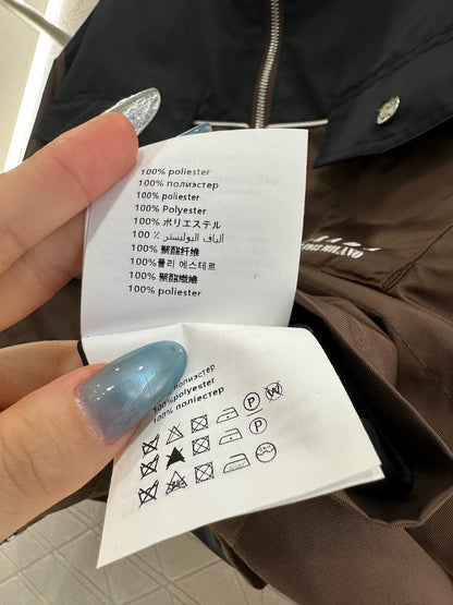 25fw Color blocking drawstring jacket jacket