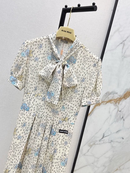 2025 new product Floral retro dress