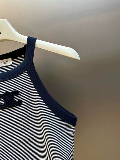 Classic Striped Knit Vest