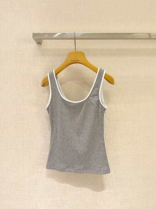 25ss new letter logo lace vest