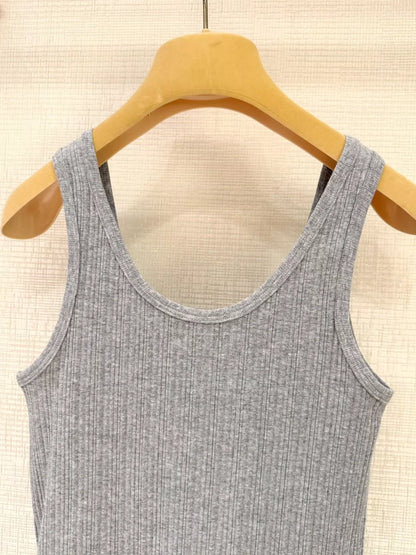 25ss new embroidered knitted vest