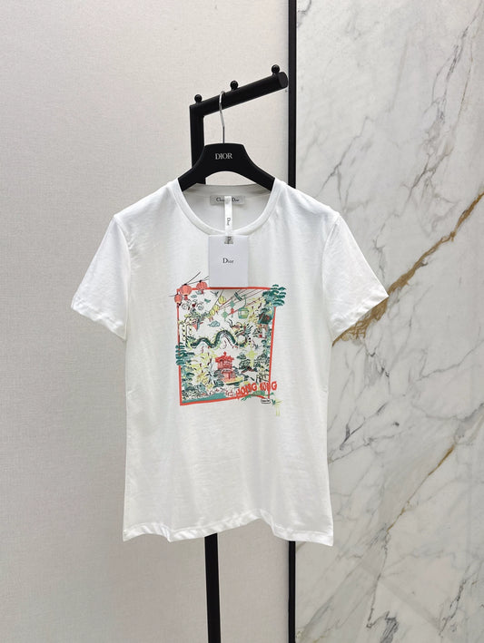 2025 new product Round neck printed T-shirt