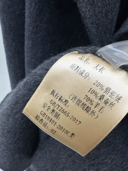 25fw Fake two mink big collar coats