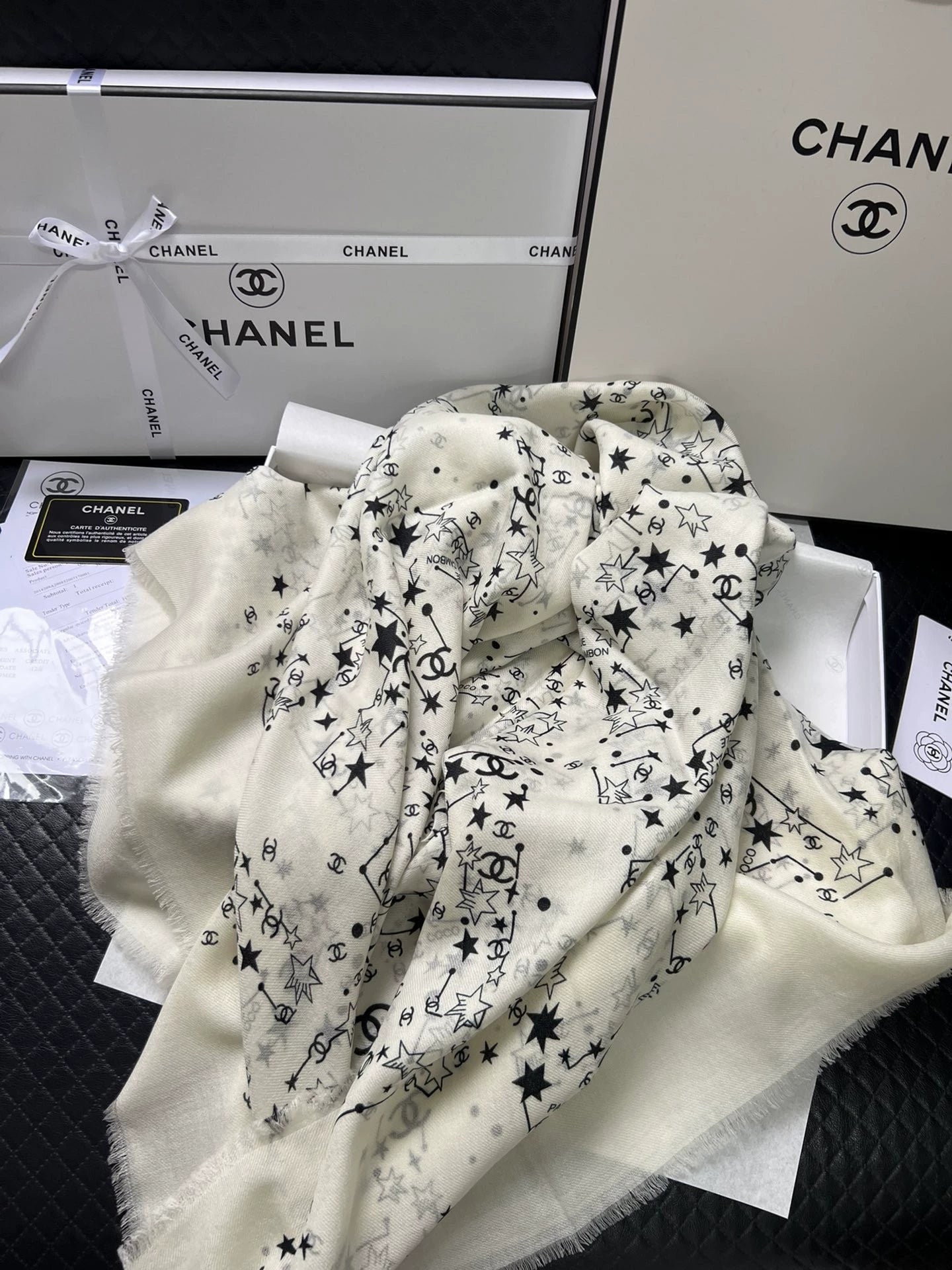 25 Star Cashmere Silk Shawl Scarf