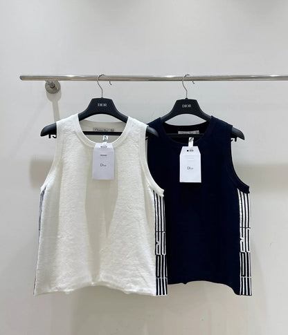 25ss new letter knitted vest