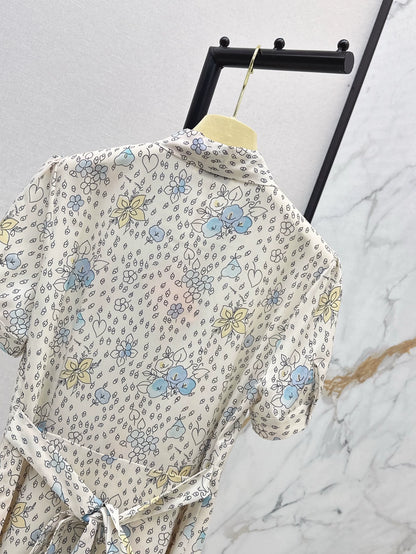 2025 new product Floral retro dress