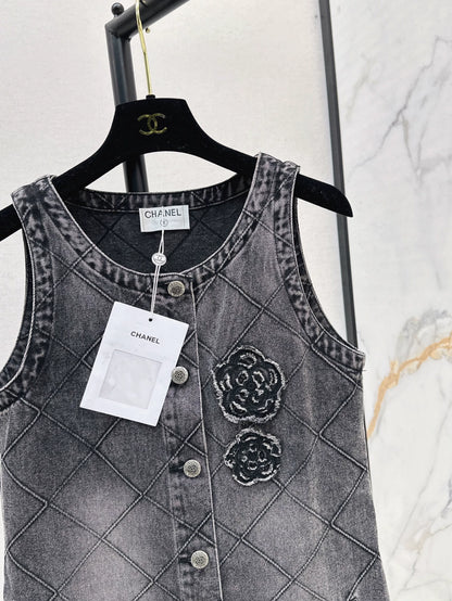 2025 new product Denim vest skirt