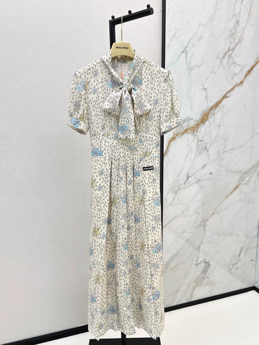 2025 new product Floral retro dress
