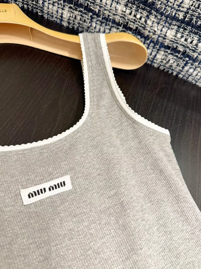 25ss new letter logo lace vest