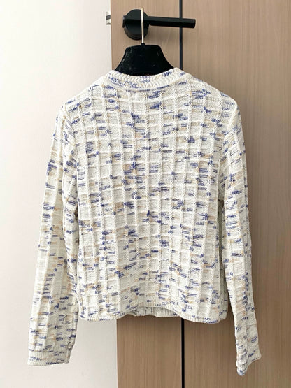 25 Number 5 logo Cardigan (white/gray/red)