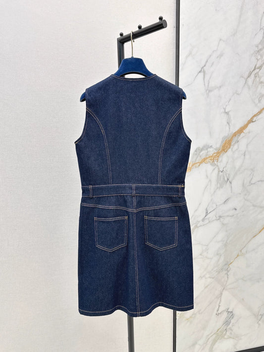 2025 new product Denim vest skirt