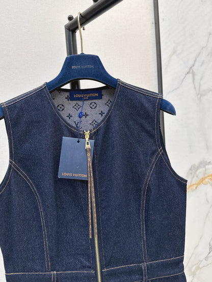 2025 new product Denim vest skirt